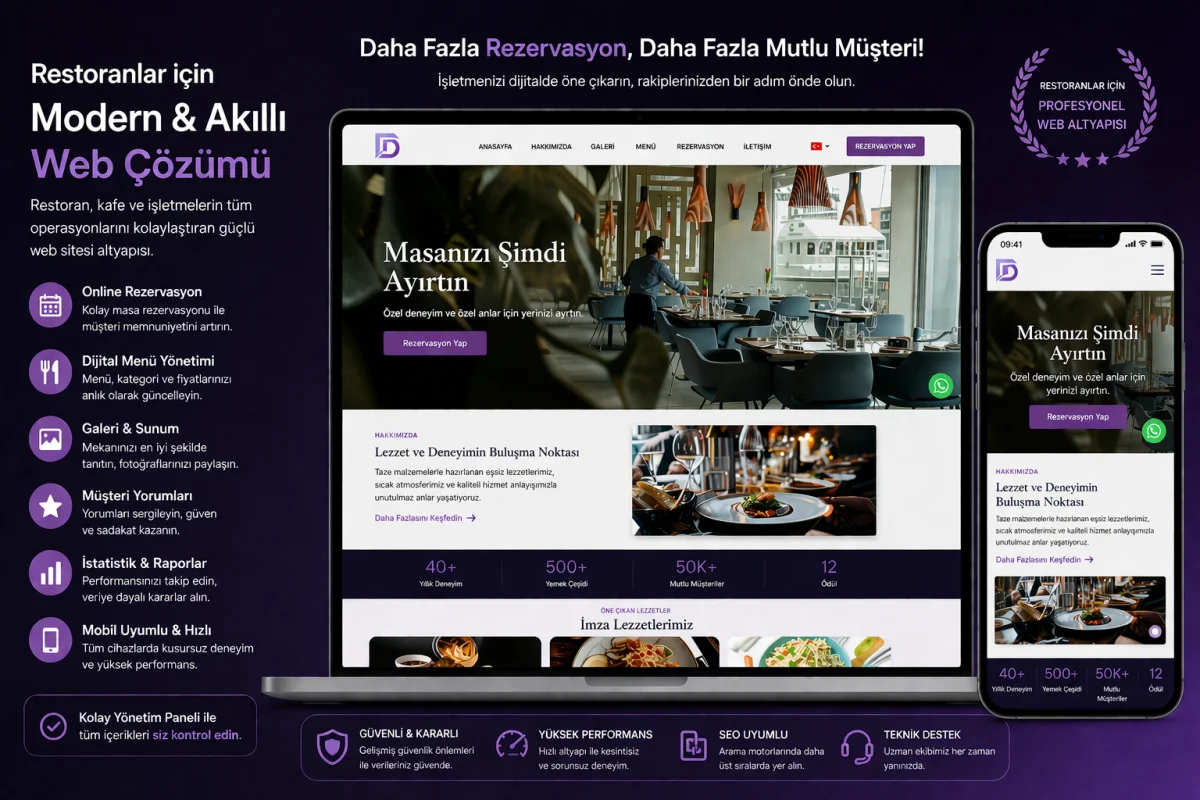 Restoran & Kafe Web Çözümü